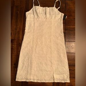 Art Class NWT White Eyelet Dress - Girl’s 10/12- 100% Cotton, Cottagecore